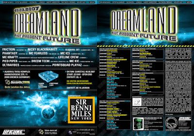 Flyer for Dreamland - Past Present Future Germany