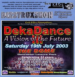Flyer for Dizstruxshon - Deka Dance III