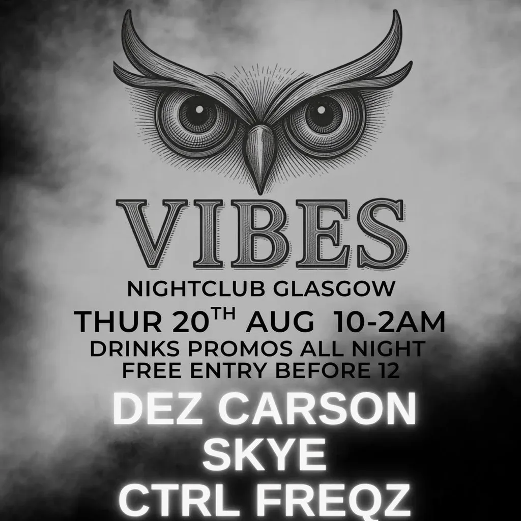 Flyer for Vibes Thursdays Bounce, Techno & Trance