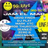 Flyer for Unfazed 90s Day Rave | 3rd October | Amber's MCR
