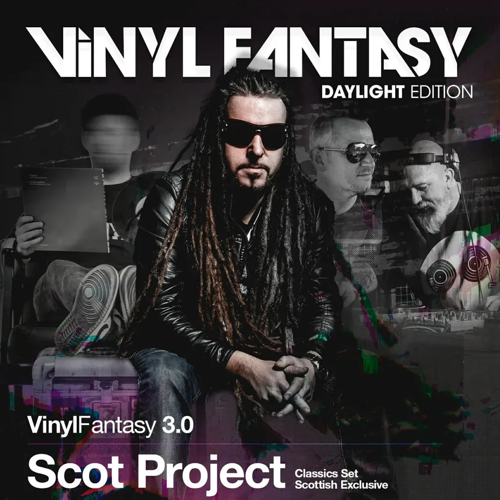 Flyer for Vinyl Fantasy 3.0. The Third Dimension Birthday Party