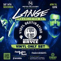 Flyer for Vinyl Destination - LANGE