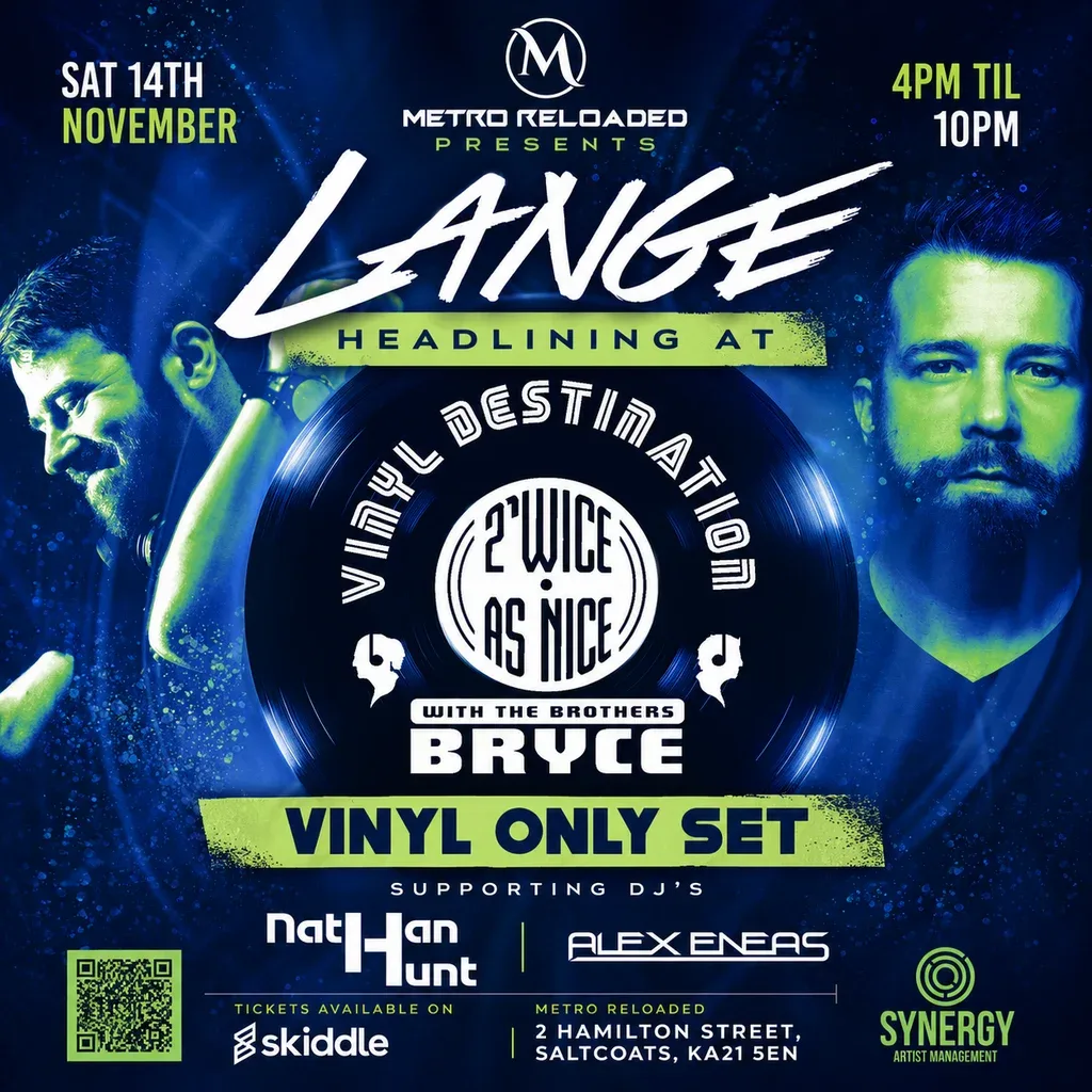 Flyer for Vinyl Destination - LANGE