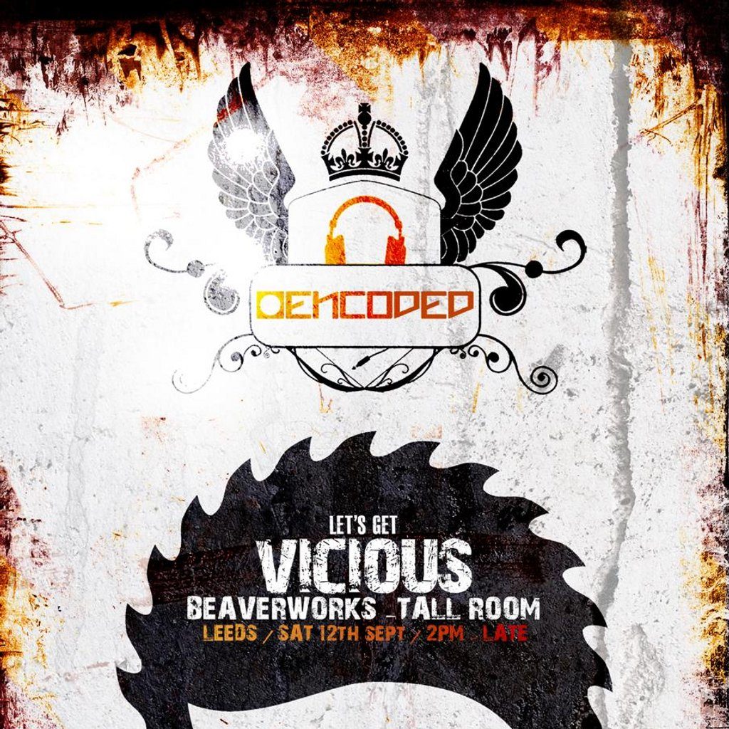 Flyer for Encoded & Hi Oktane - Let's Get Vicious + Official After Party