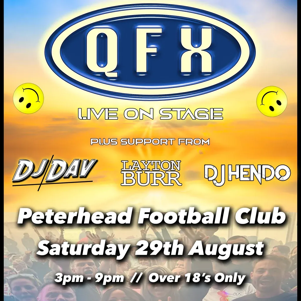 Flyer for QFX Live