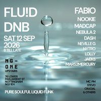 Flyer for FLUID Liquid DNB @ NG-ONE Nottingham