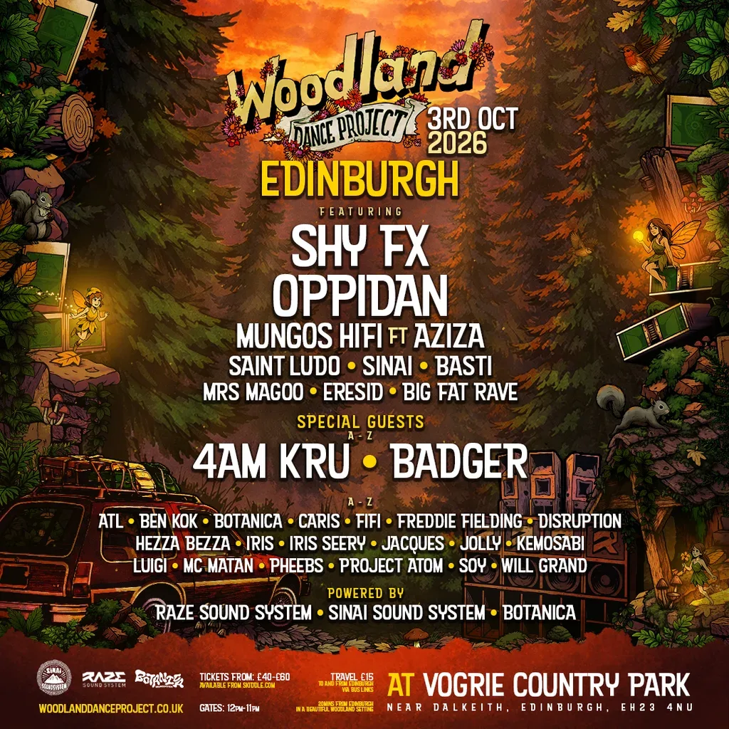 Flyer for Woodland Dance Project - Edinburgh 2026