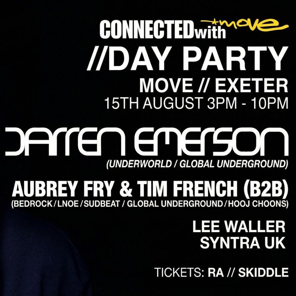 Flyer for CONNECTEDwith DARREN EMERSON