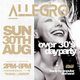 Flyer for Allegro Over 30's Day Party 2.0