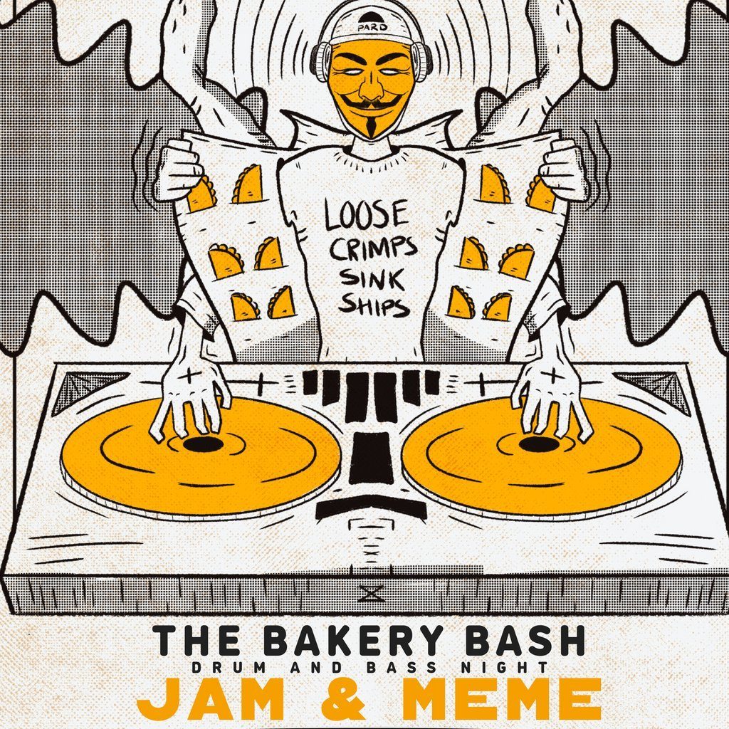 Flyer for Bakery Bash - Jam and Meme