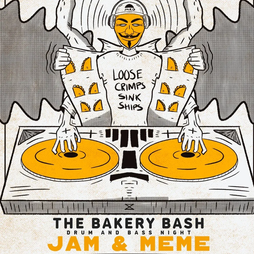 Flyer for Bakery Bash - Jam and Meme