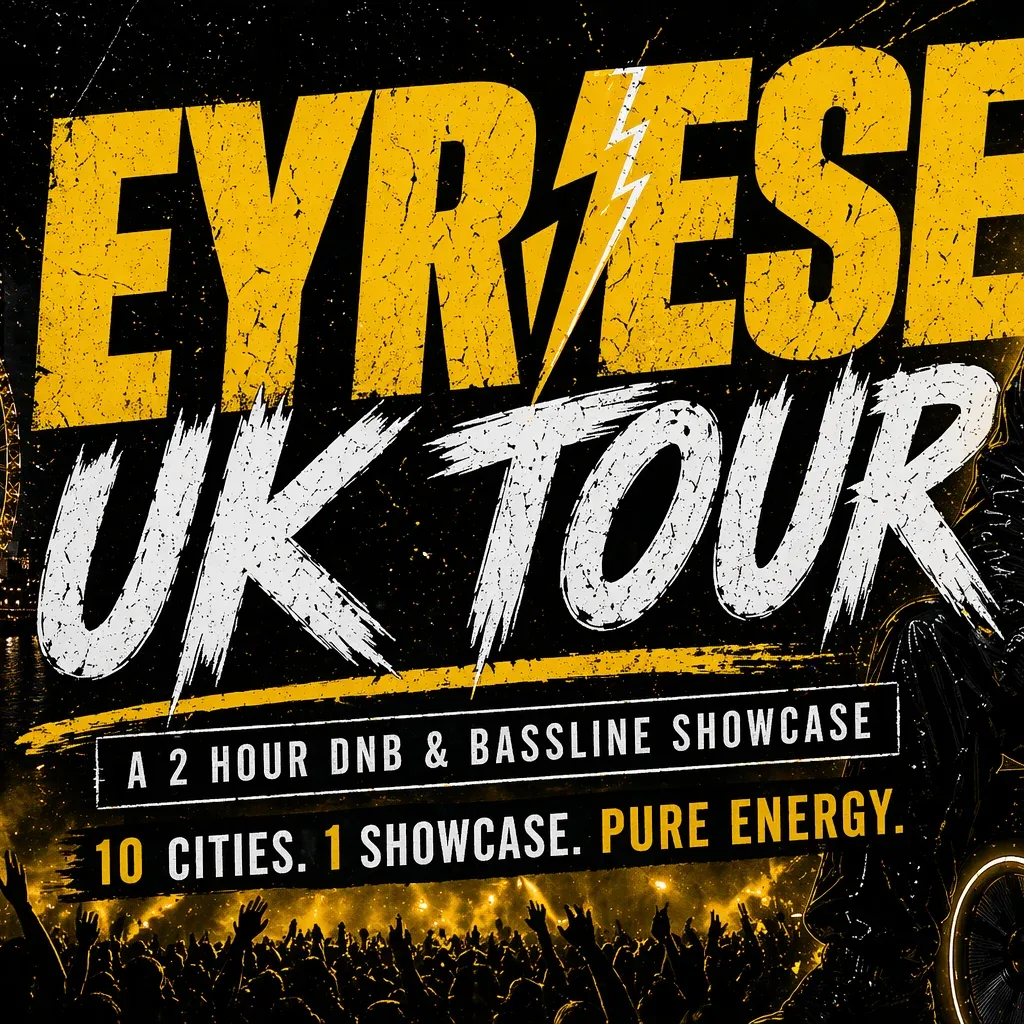 Flyer for EYRESE UK TOUR 2026: Plymouth Voxa Nightclub
