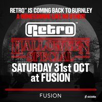 Flyer for Retro Halloween Special @ Fusion Burnley