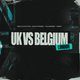 Flyer for U.K vs Belgium Tour: London