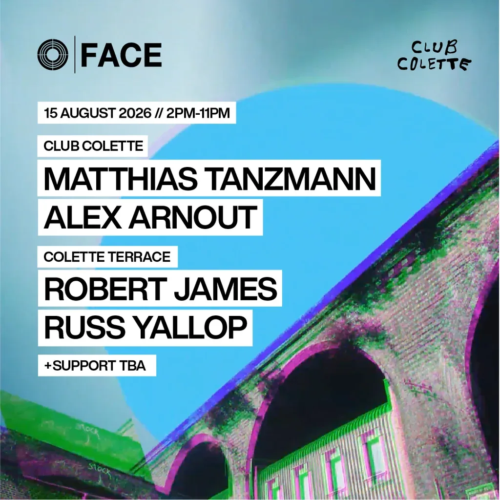 Flyer for FACE Daytime Rave - Sat 15th August