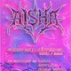 Flyer for AISHA - night of hard techno, trance energy and full-throttle