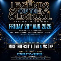 Flyer for Legends of the Old Skool - a Night of Garage Anthems
