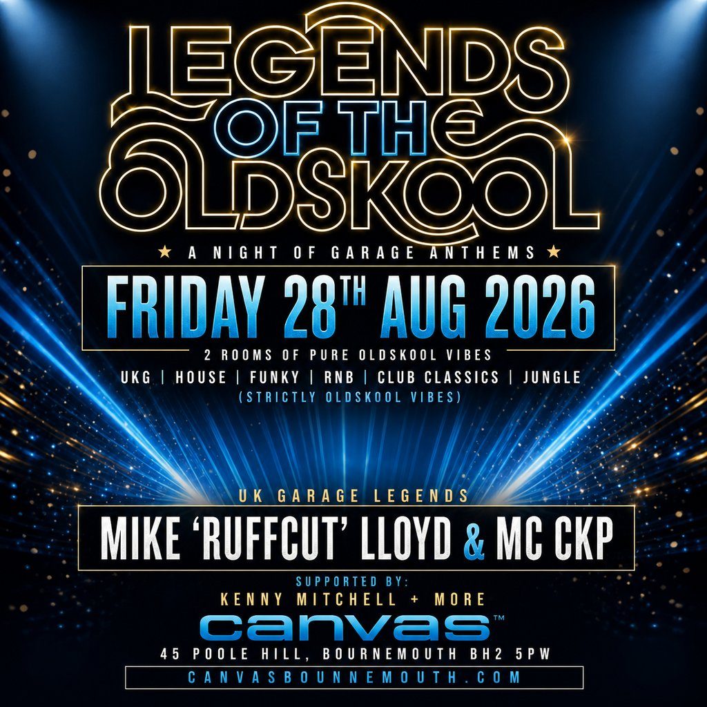 Flyer for Legends of the Old Skool - a Night of Garage Anthems