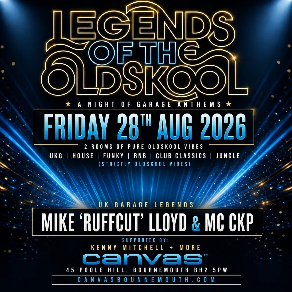 Flyer for Legends of the Old Skool - a Night of Garage Anthems