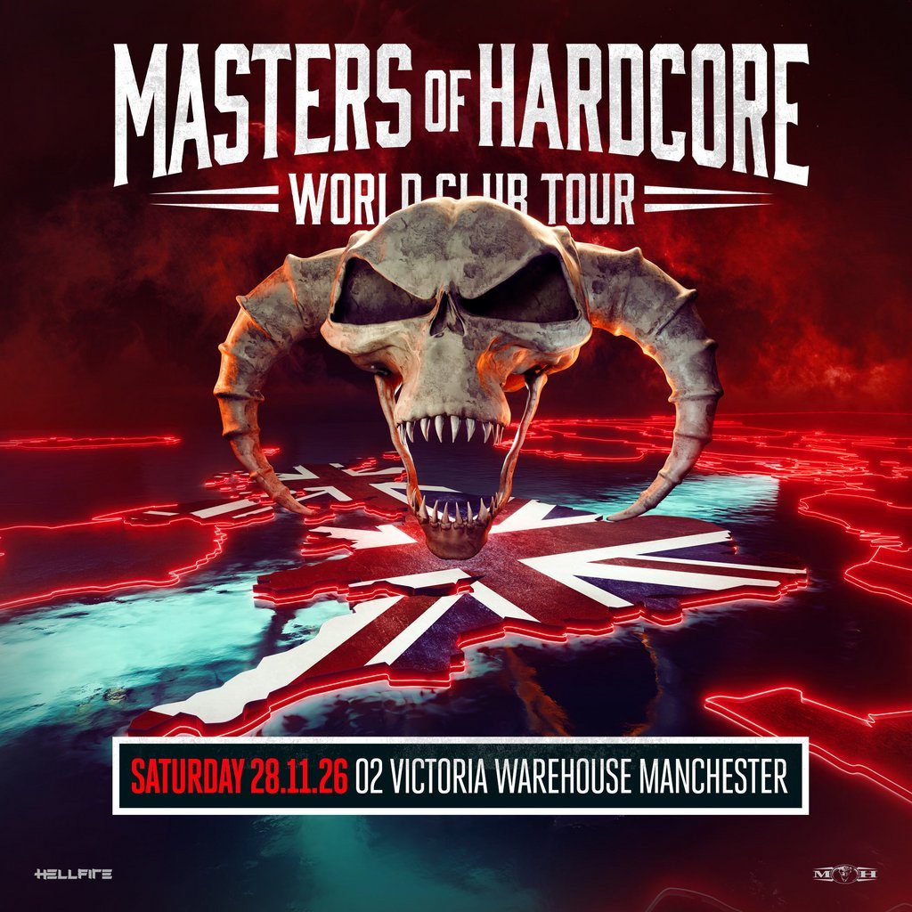 Flyer for Masters of Hardcore UK 2026