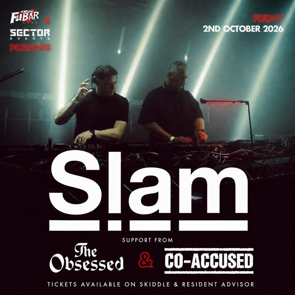 Flyer for Fubar & Sector Events Presents: Slam