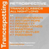 Flyer for Retrospective pres. Trancespotting