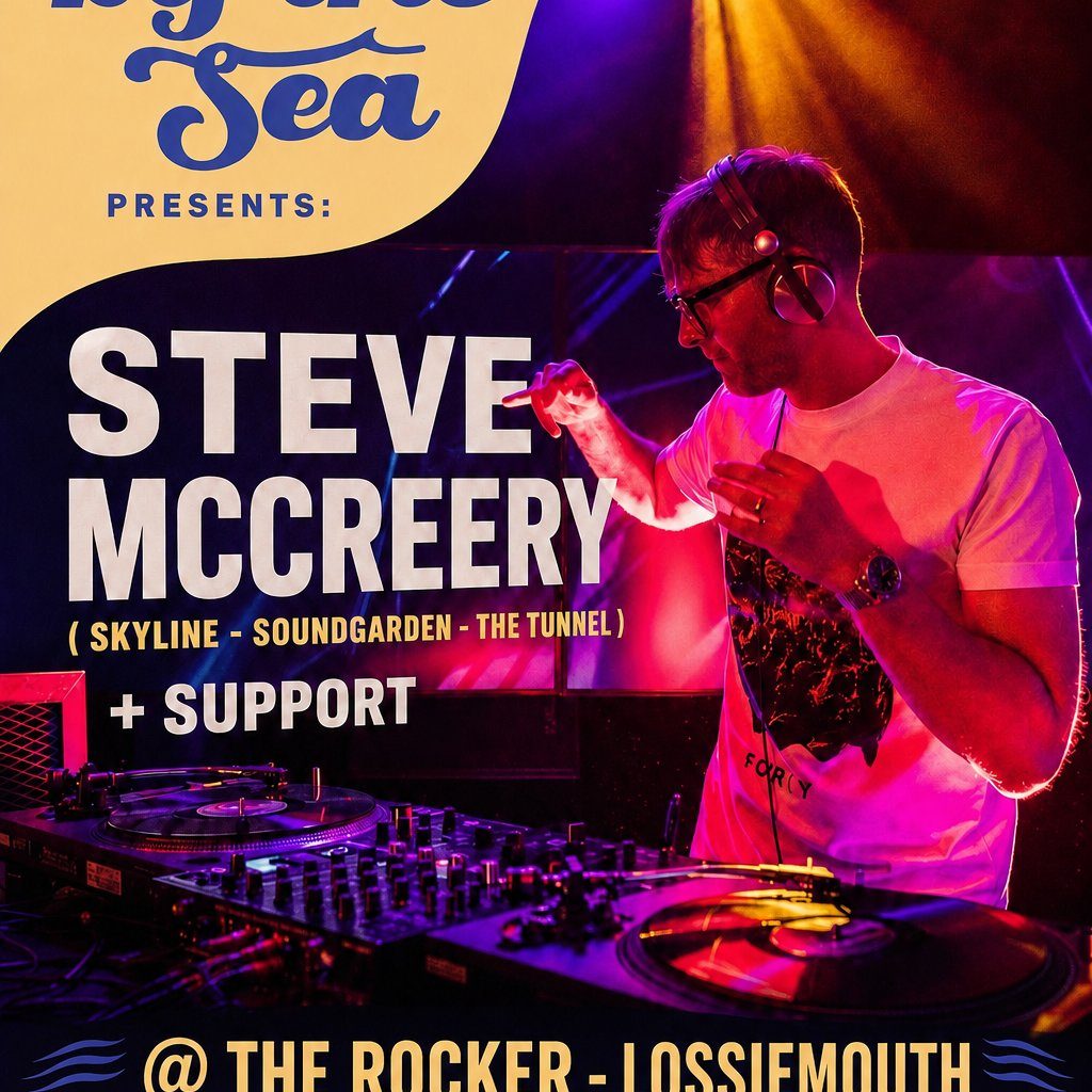 Flyer for Live By The Sea Presents: Steve Mccreery