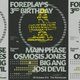 Flyer for Foreplay 3rd Bday: MainPhase +Osmosis Jones +Big Ang +Josi Devil