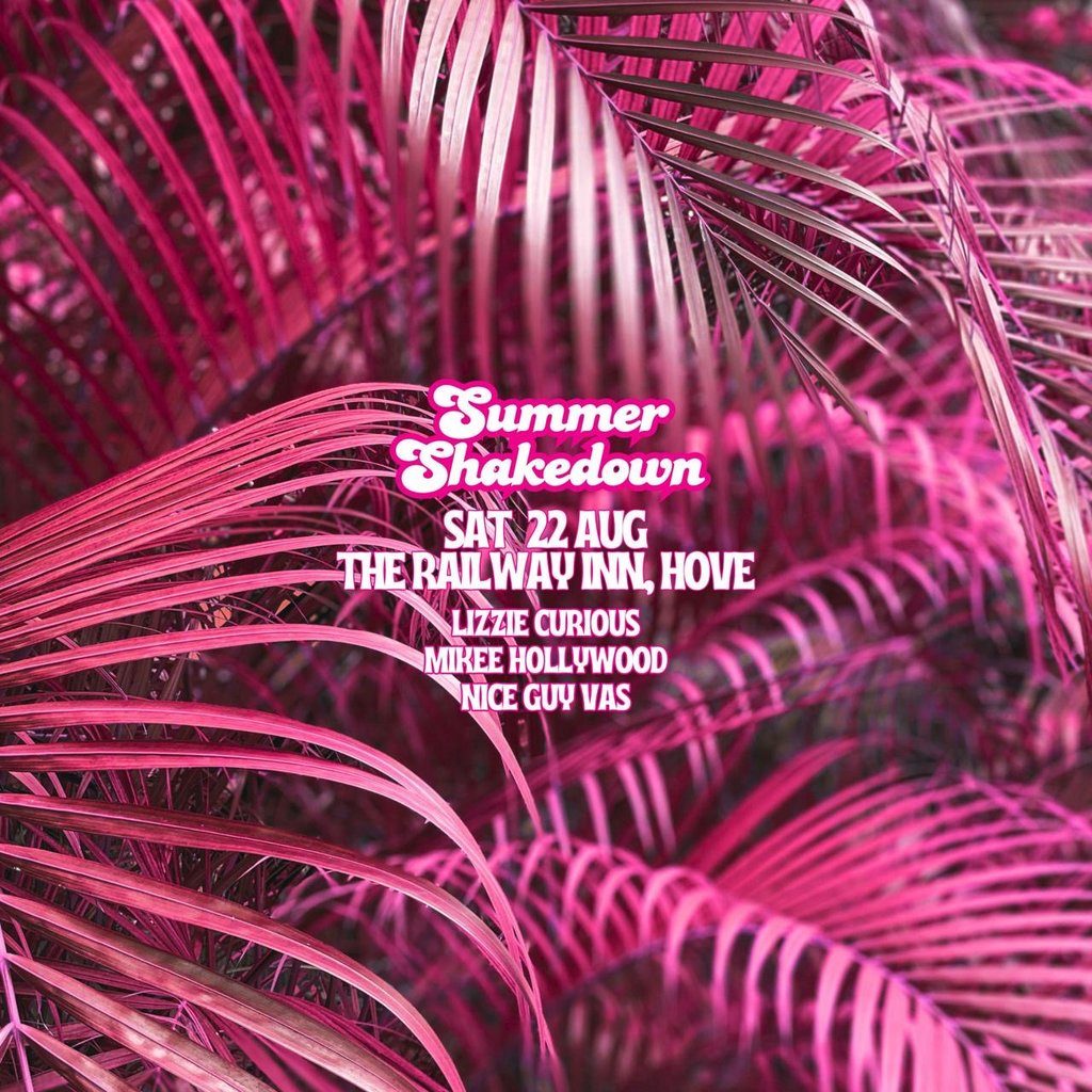 Flyer for Summer Shakedown Sat 22nd Aug at Railway Inn