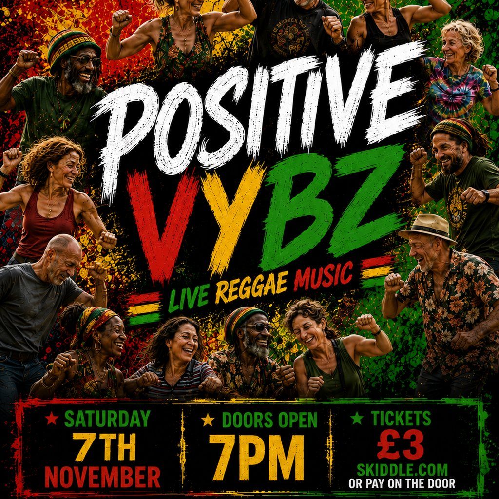 Flyer for Positive Vybz Reggae Band