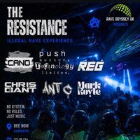 Flyer for Rave Odyssey Uk "The resistance"