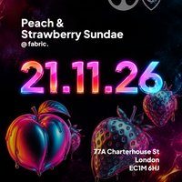 Flyer for Peach & Strawberry Sundae @fabric