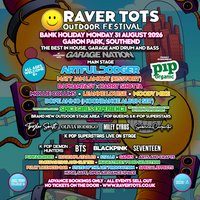 Flyer for Raver Tots x Garage Nation Festival