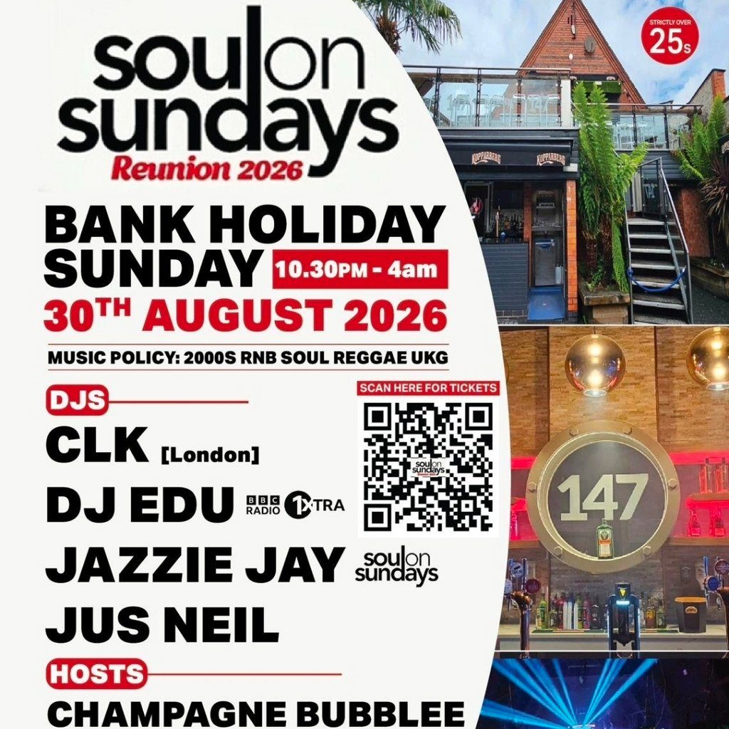 Flyer for Soulonsundays Reunion