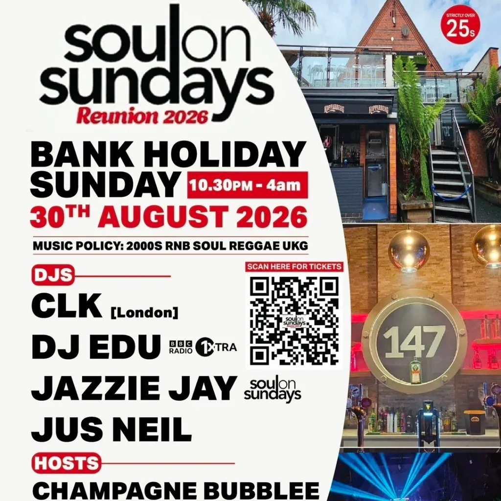 Flyer for Soulonsundays Reunion