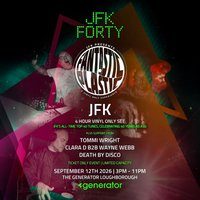 Flyer for JFK presents FORTY years of Fantastic Plastic