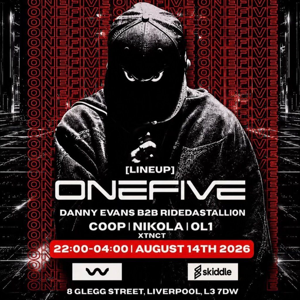 Flyer for CØNTAMINATED Presents: ONEFIVE