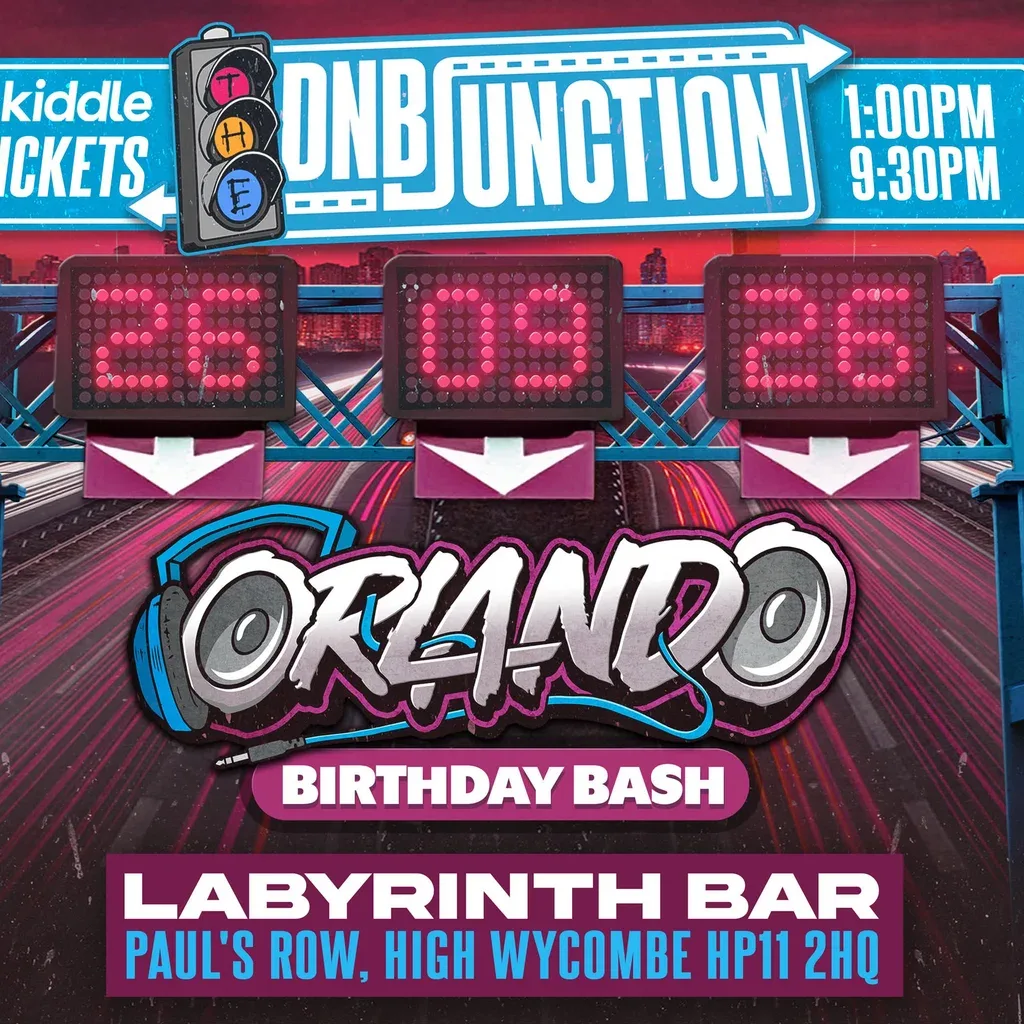 Flyer for Orlando's Birthday Bash
