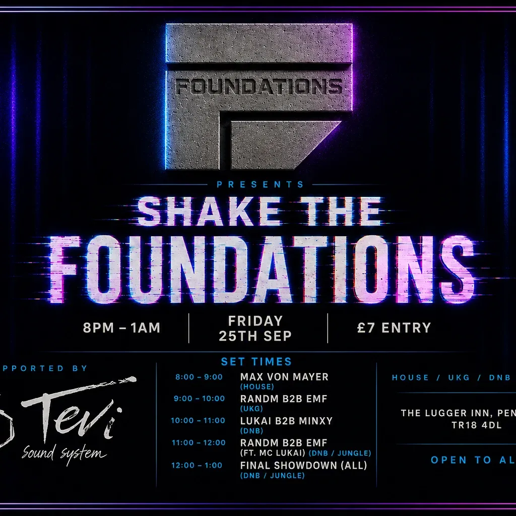 Flyer for Shake The Foundations