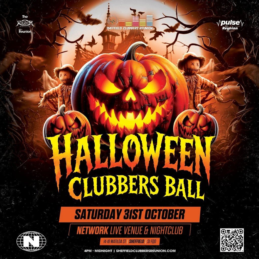 Flyer for Sheffield Clubbers Halloween Ball 26
