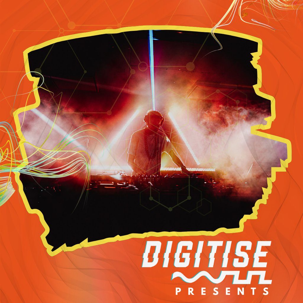 Flyer for Digitise - DnB/Jungle, Breaks/Bass, Garage + Lasers & a Raffle!?