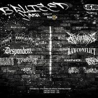 Flyer for Bruised youth fest 2 day ticket
