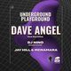 Flyer for Underground Playground: DAVE ANGEL