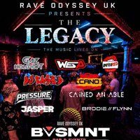 Flyer for Rave odyssey uk "The legacy" Basement Darwen