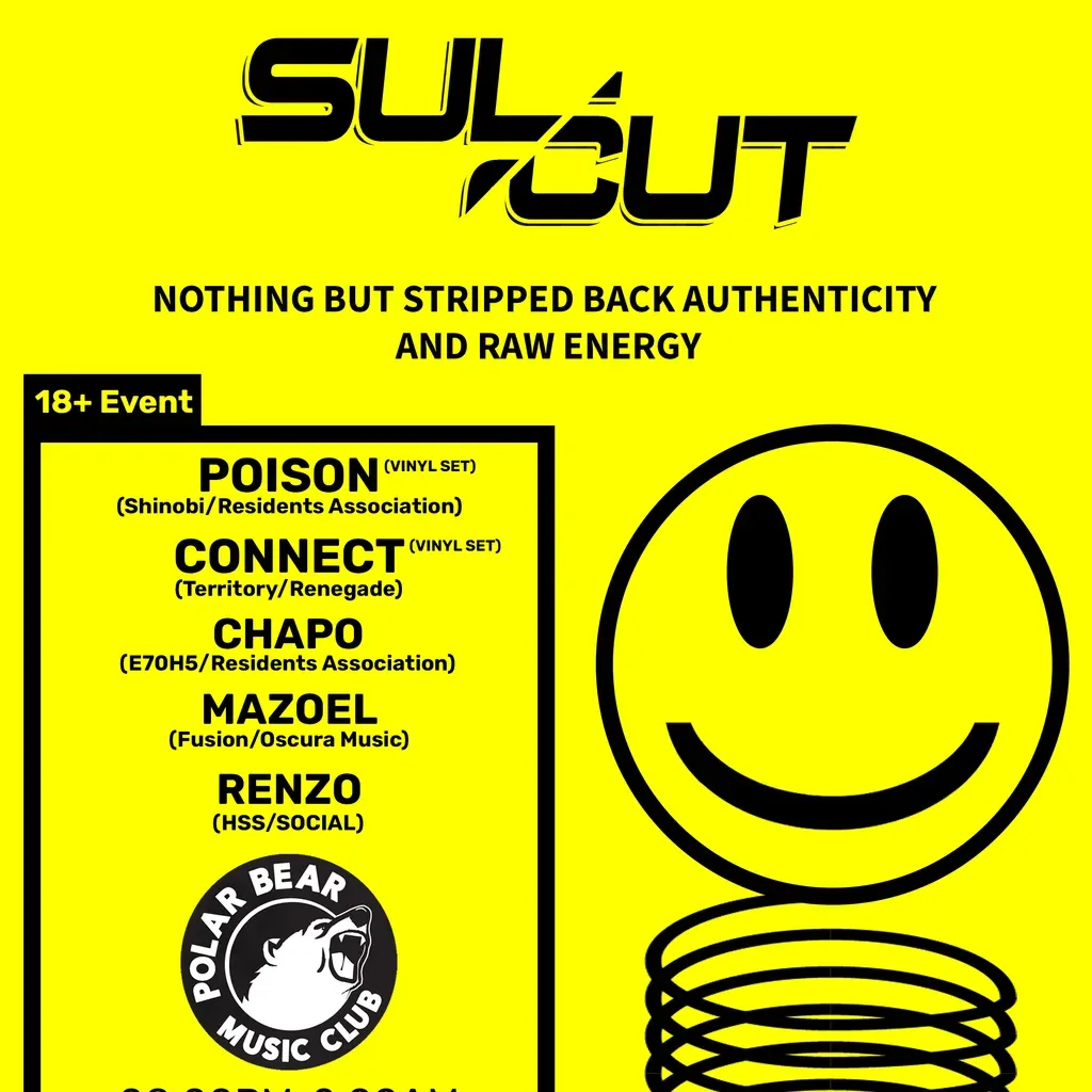 Flyer for Sulcut Events at Polar Bear Music Club: Part 2