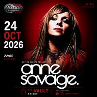 Flyer for Notion Events Presents: Anne Savage