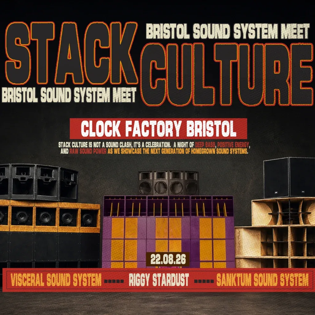 Flyer for Stack Culture | FREE Rave | Sound System Link