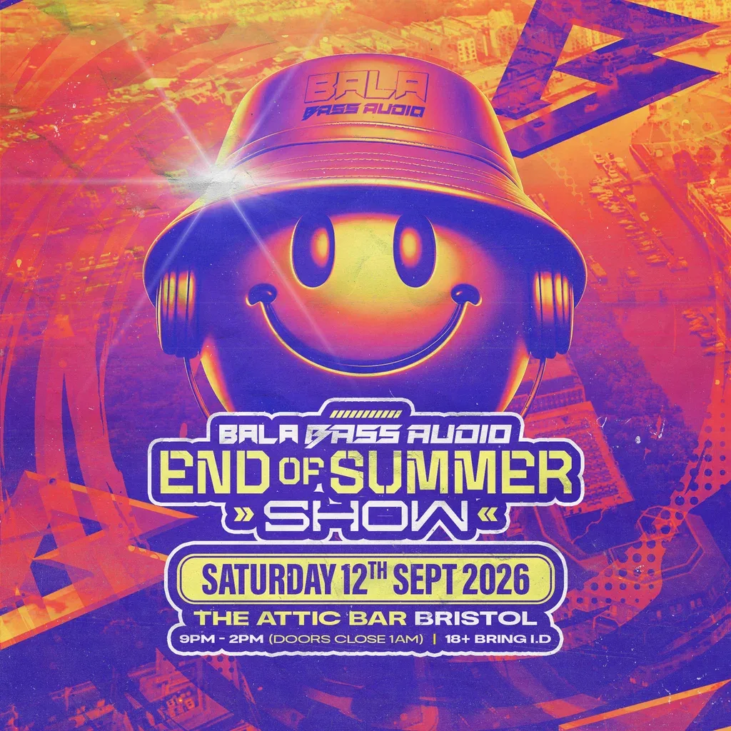 Flyer for Bala Bass Audio End Of Summer Show