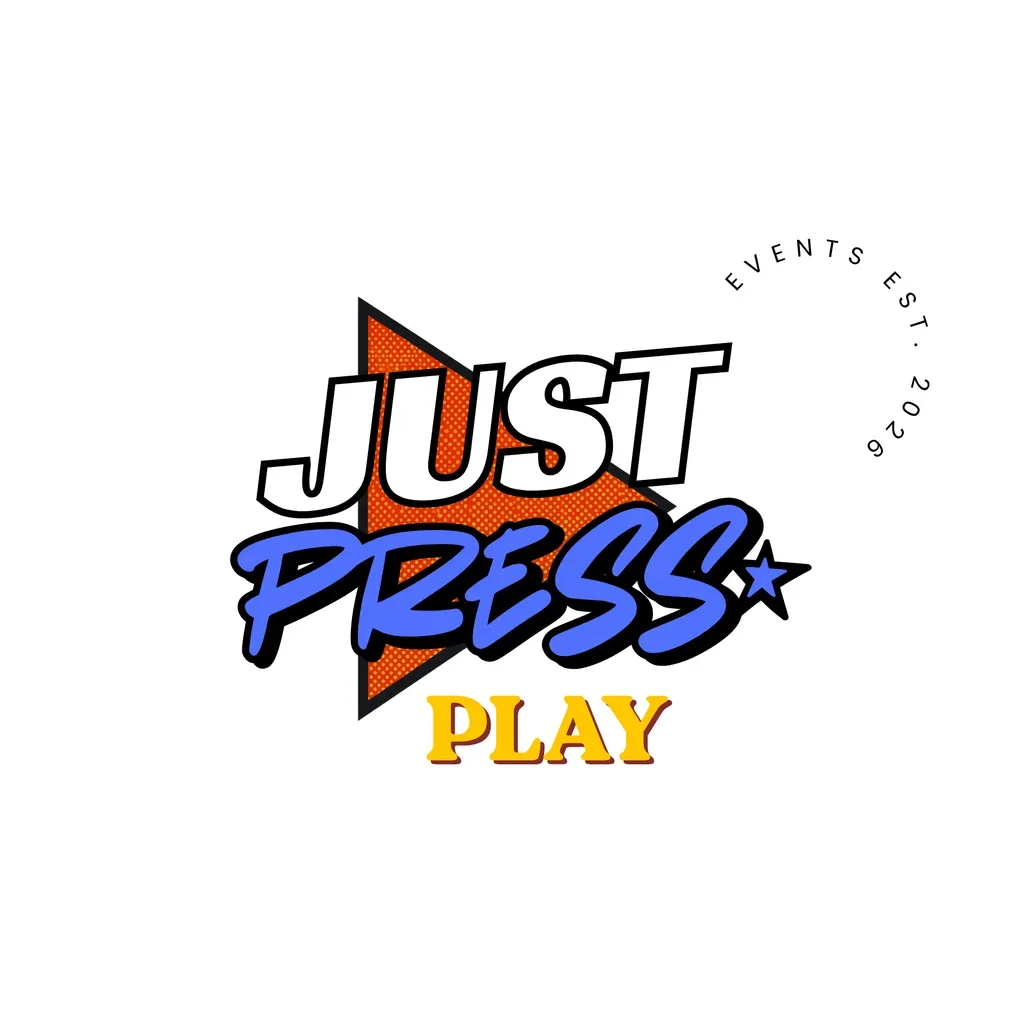 Flyer for JustpressplayUK Carnival Warm Up Launch Party