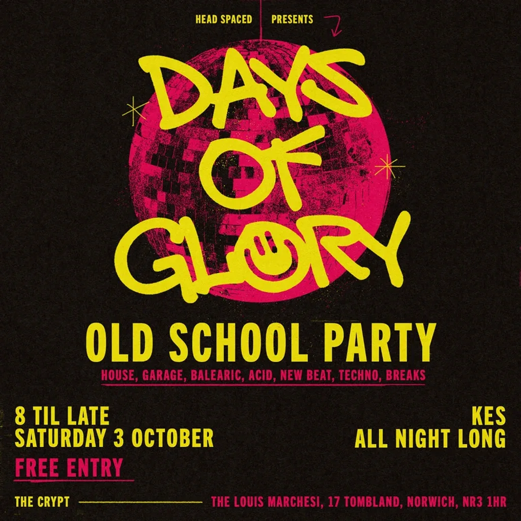 Flyer for Days of Glory - Old School Party